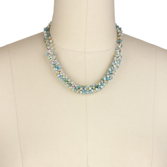 Saachi - Hand-Crocheted Glass Beaded Necklace - Picture 3 of 6